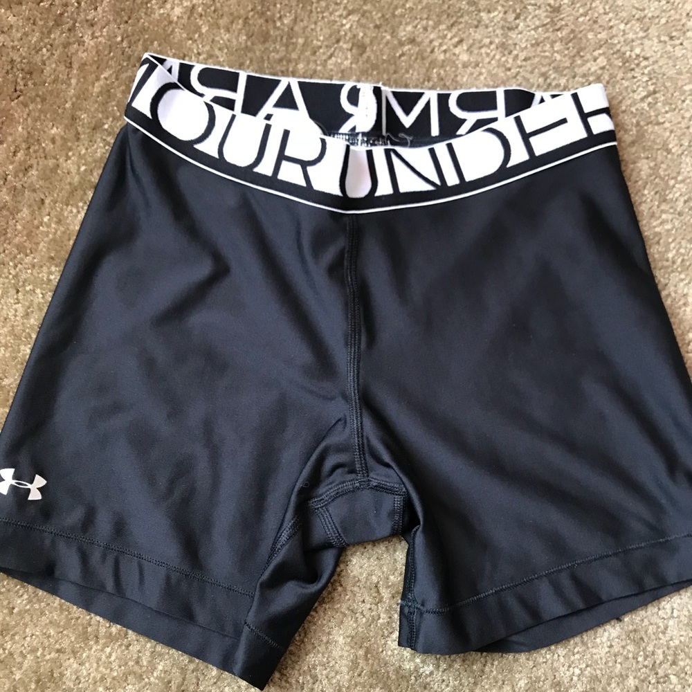 Under Armour black spandex shorts
